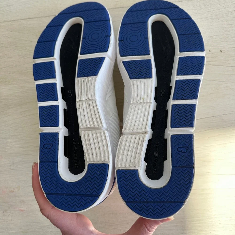 On Running The Roger Spin 2 Womens‎ Sneakers White Cobalt Blue Size 8 39